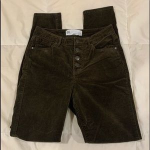 RSQ Manhattan High Rise Corduroy Jeans Brown